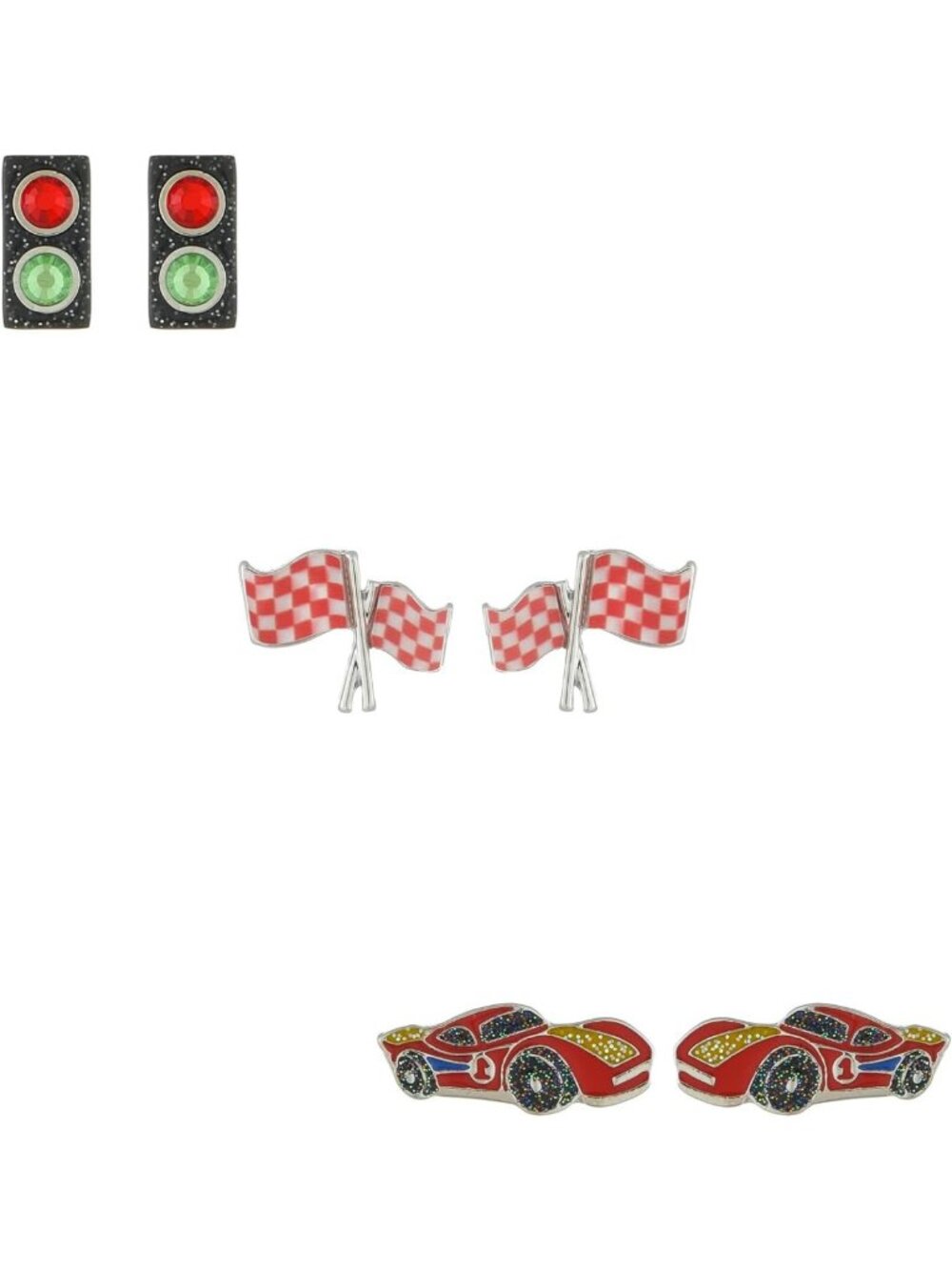3 Pairs Cute Sports Earrings Set for Women - Fun & Trendy Jewelry Accessories